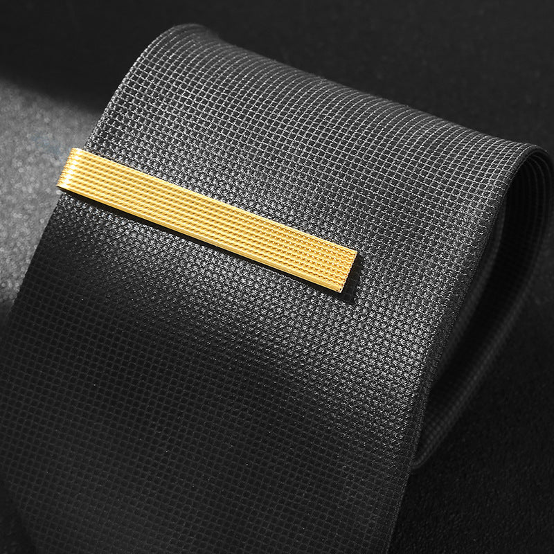 Fashionable One-word Tie Clip Solid Color Simple Elegant Everyday Fashion Bridegroom Tie Decoration