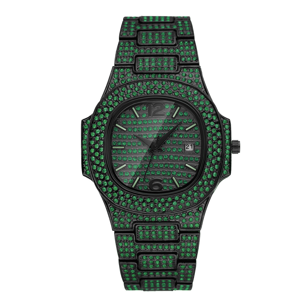 Niche Hip Hop Color Diamond Full Diamond Men's Watch